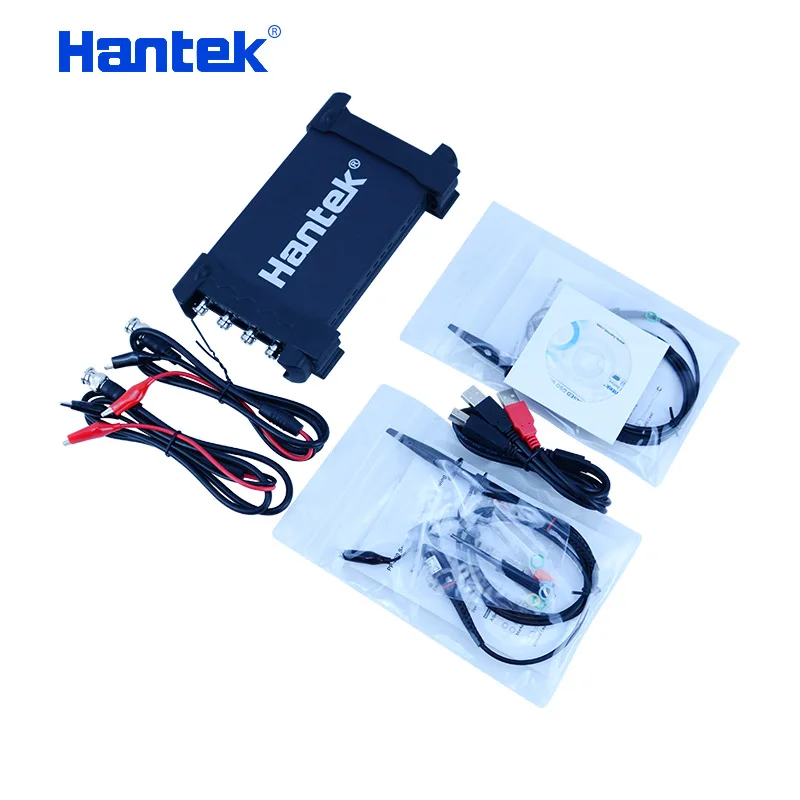 Hantek USB oscilloscopio kit 4CH canali analogici 1GSa/s 70MHz 100MHz 200MHz 250MHz PC oscilloscopio supporto Winows 7 8 10