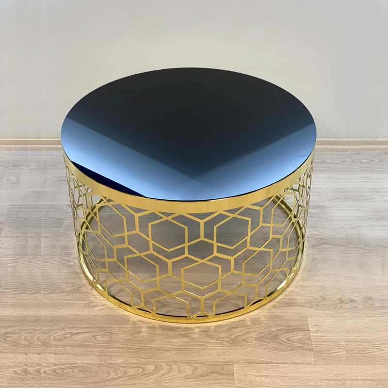 LASER CUT COFFEE TABLE,GOLD PLATING,FURNITURE,ACCESSORY,INTERIOR DESIGN,HOME GIFT,OFFICE DECORATION