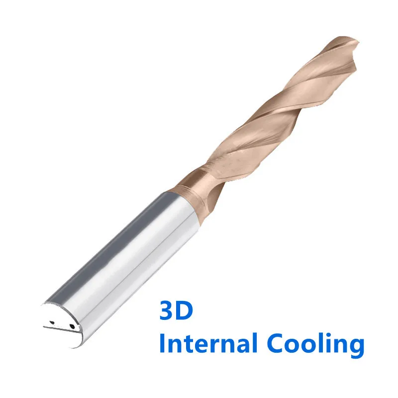 MOS 3D Interne Kühlung Externe Kühlung Wolframkarbid-Bohrer HRC60 °   CNC-Drehmaschine Bohrwerkzeuge Metallbearbeitungsbits