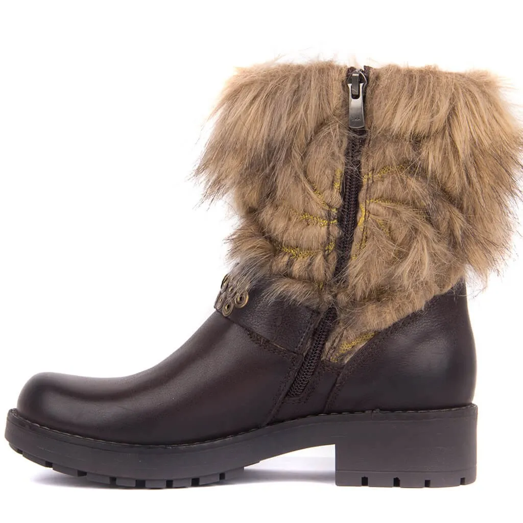 Sail lakers-botas de couro marrons