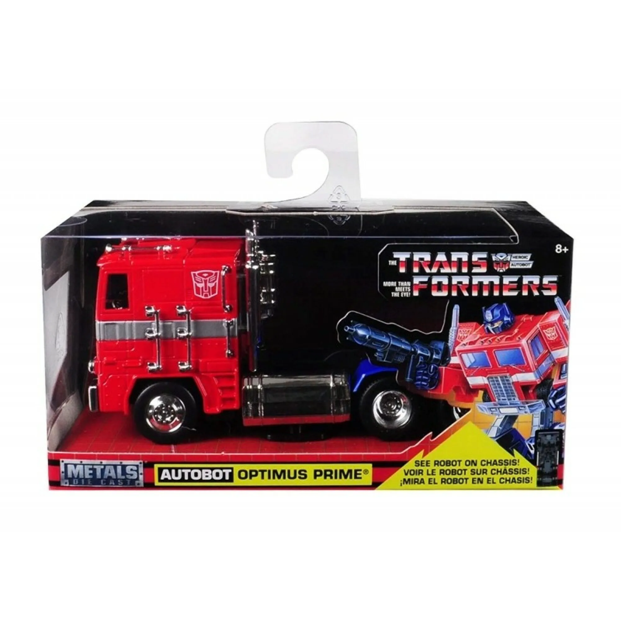 Transformers Autobot Optimus Prime T1 / G1 Diecast Modell Auto Maßstab 1:32 mit Original Box NonTransformation
