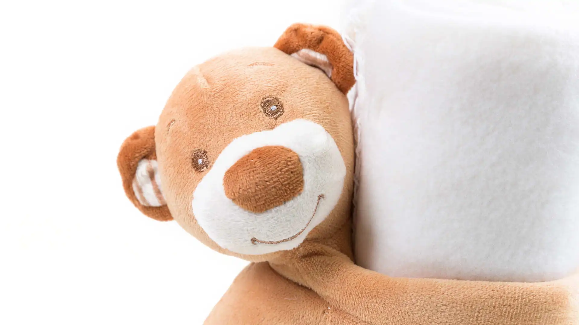 Funny teddy bear blanket in soft-christening gifts, or for a newborn