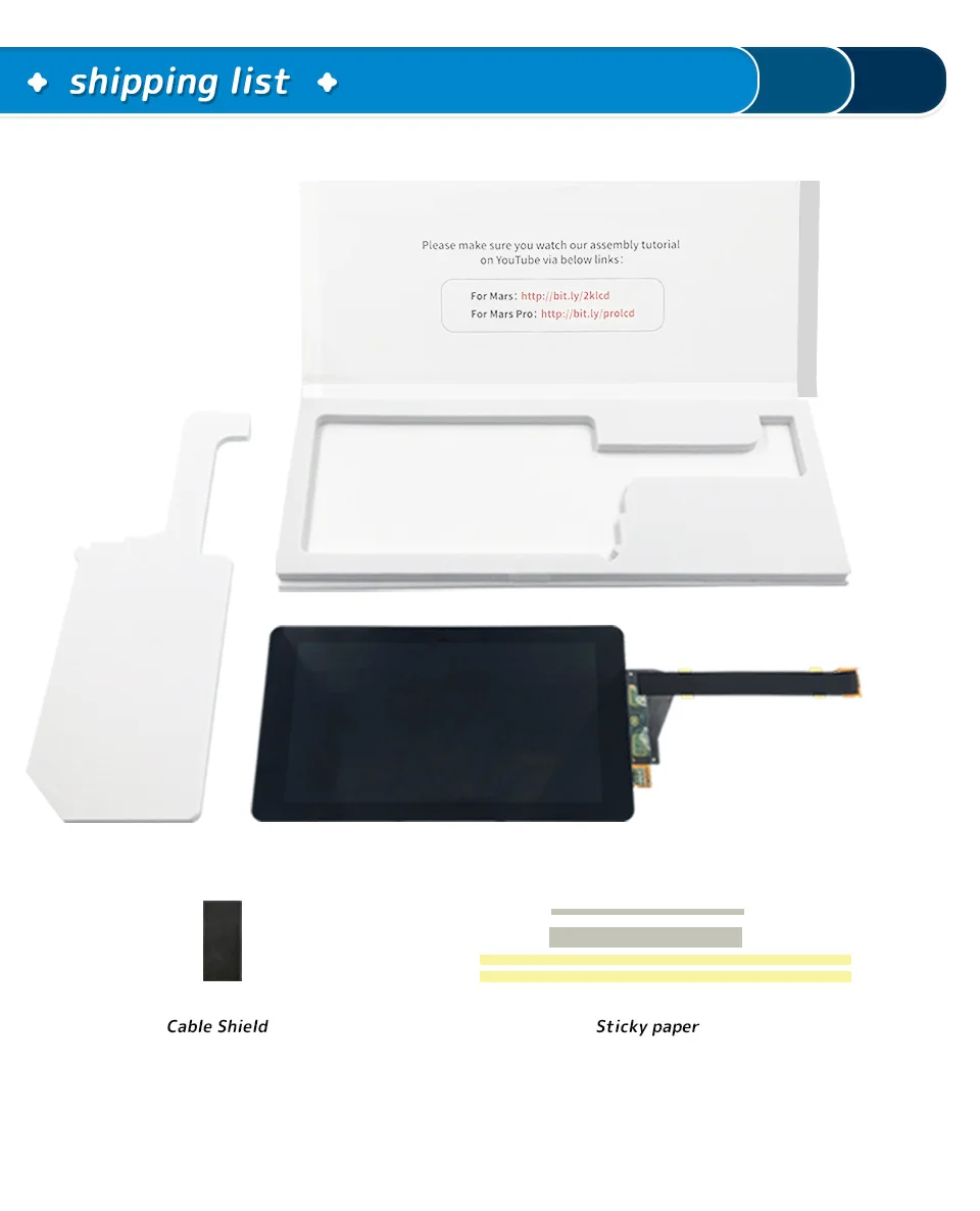 Photon S LCD Screen LS055R1SX04 5.5 2k LCD For ELEGOO Mars Pro 3D Printer SX04 With Glass Protector