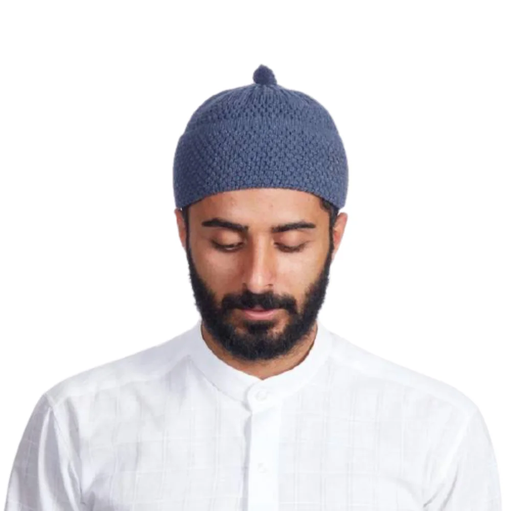 Gorro Beanie Turkish Muslim Islamic Kufi Taqiya Takke Peci Skull Cap Prayer Hat With Solid Colours Bobble Stretchable