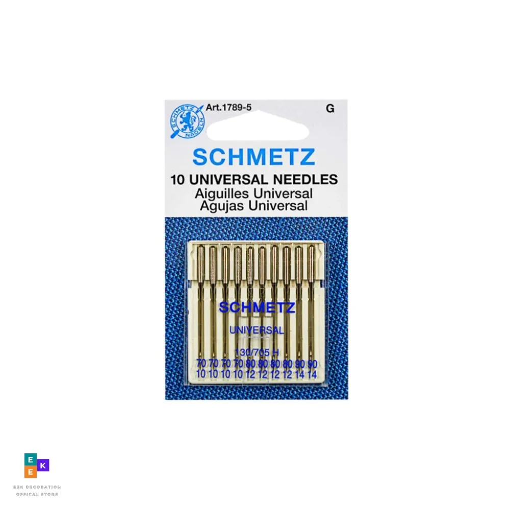 25Pcs Schmetz Household Sewing Machine Needles Universal Jersey Jeans Assorted Sizes for Singer Brother Janome and All Brands