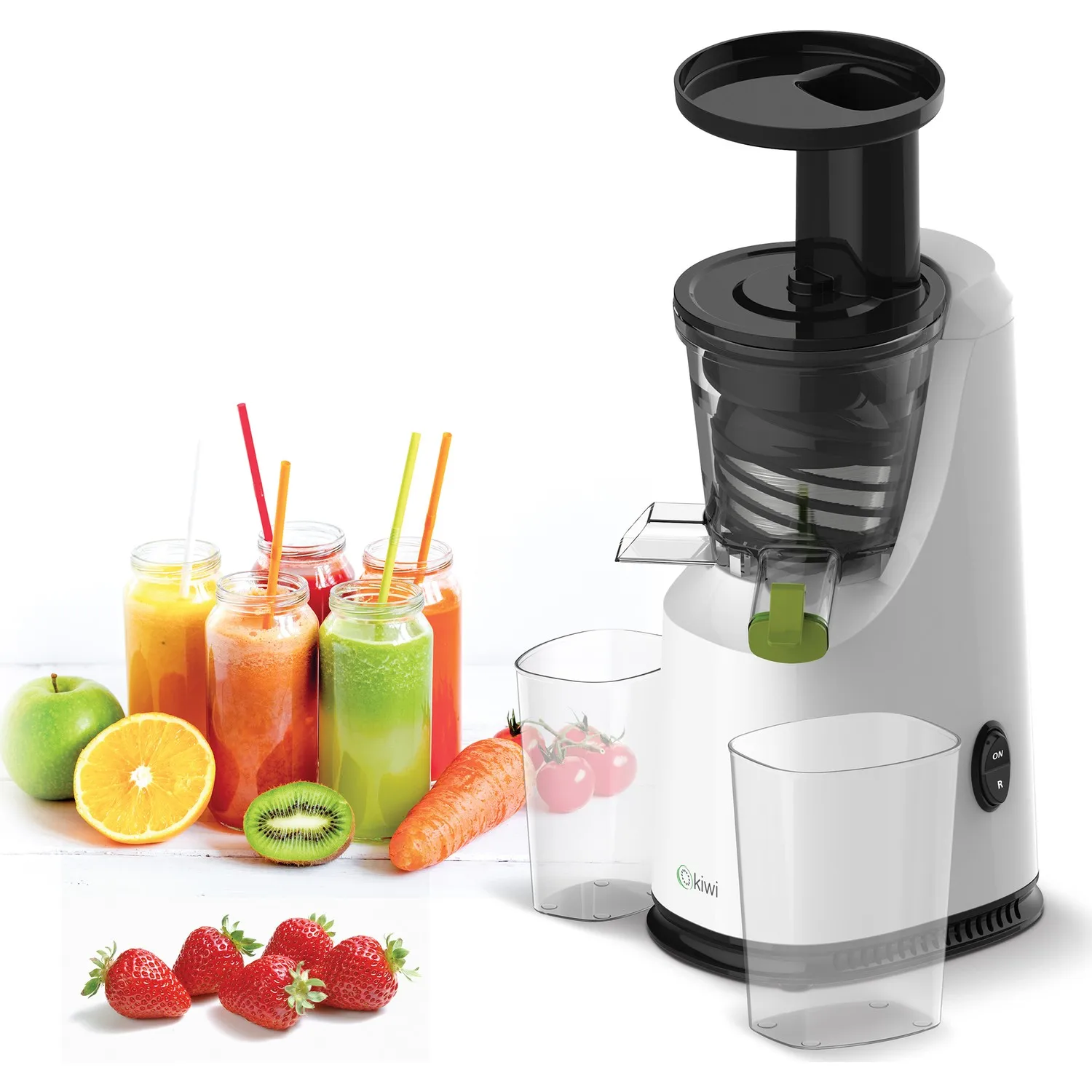 Kiwi KJ 1935 Slow Squeezing Fruit and Vegetable Press 200 Watt motor power Slow squeezing technology fruit juicer fast shipping