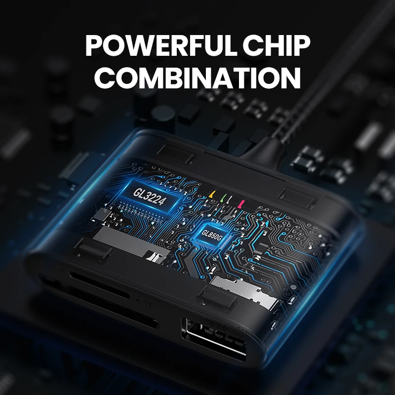 UGREEN Đầu Đọc Thẻ Loại C Sang USB SD Micro SD Card Đọc Thẻ TF Cho iPad Phụ Kiện Laptop Adapter Thẻ Nhớ USB-C Đầu Đọc Thẻ