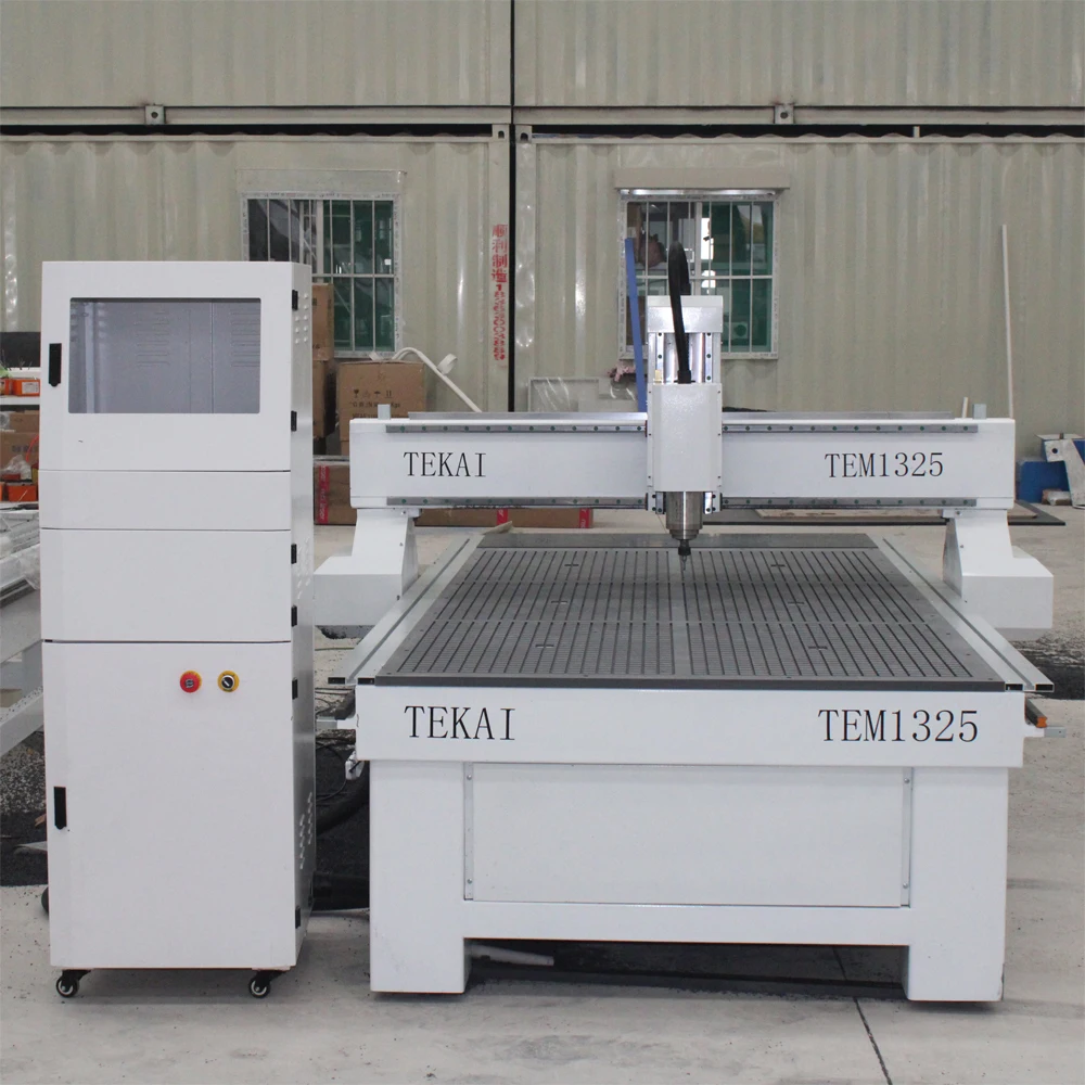 Tekai boa qualidade 1325 cnc roteador 4 eixos kit máquina de gravura em madeira máquinas para porta do painel que faz