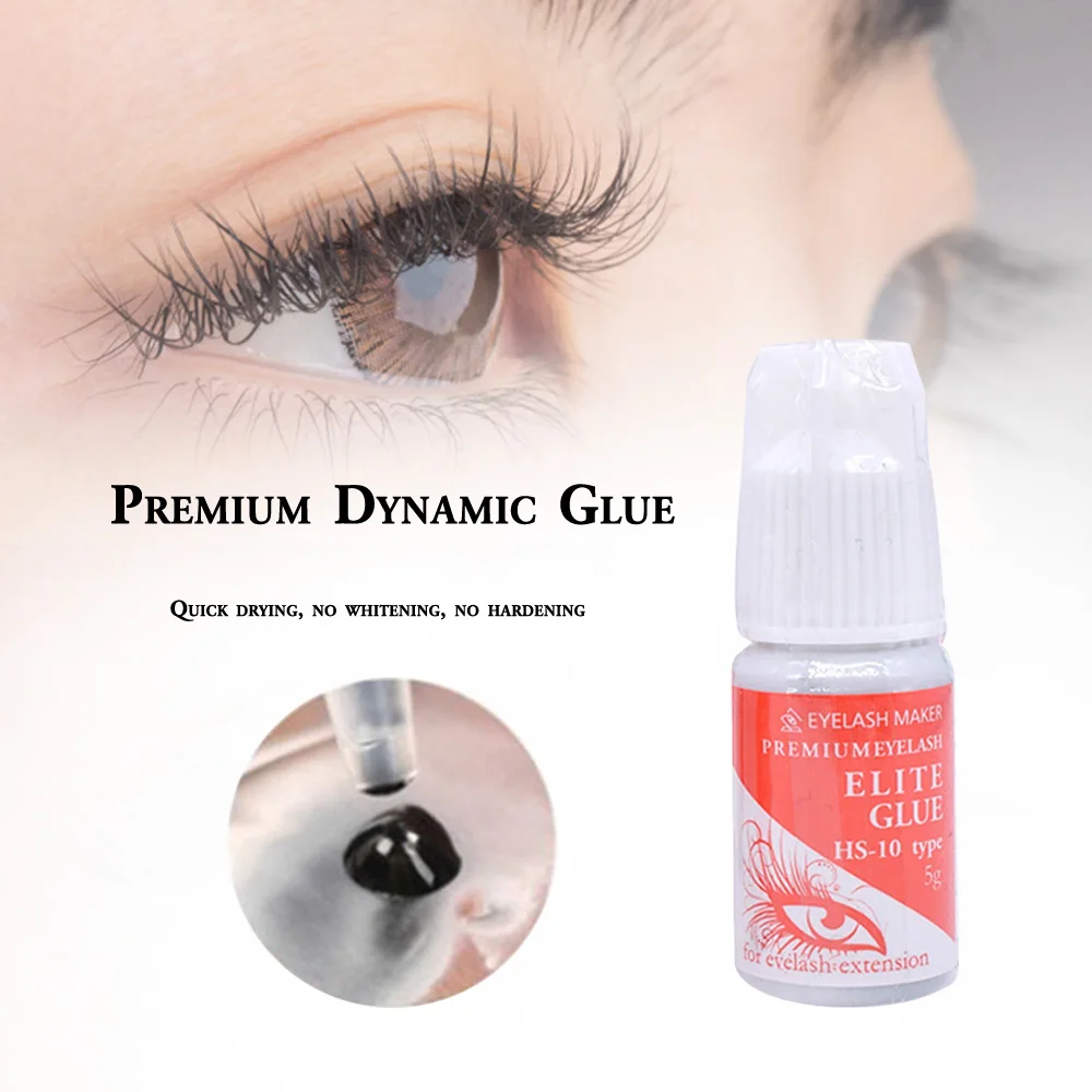 Premium Elite Korea HS Brand 7-8 Weeks Long Lasting 2sec Dry HS-10 Original Korea Eyelash Extension Glue