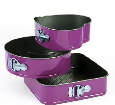 Fame Kıtchen 3-Piece Clamp Cake Mold Set PNK5520M NEW COLORFUL HELPERS OF YOUR KITCHEN.