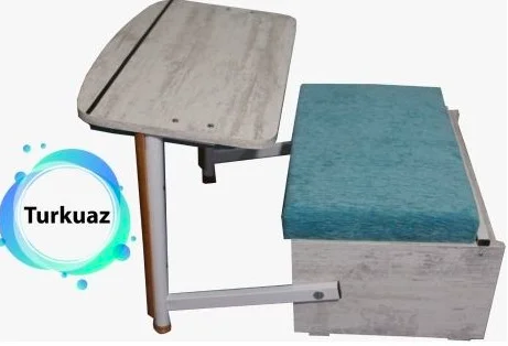 HANDMADE Children's Study Desk With Storage Box That Converts To Portable Chair