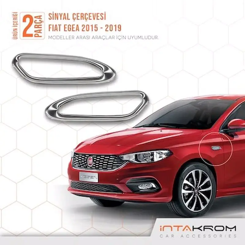 

For Fiat Egea Signal Frame 2 PCs 2015-2019 High Quality Chromium Styling Makeup Car Accessories Sticker Decor