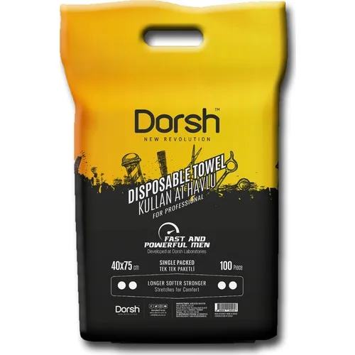 

Dorsh Unisex Disposable Head Towel 100 PCS For Hairdresser And Barbershop Fast Practical Convenient Super Absorbent High Quality