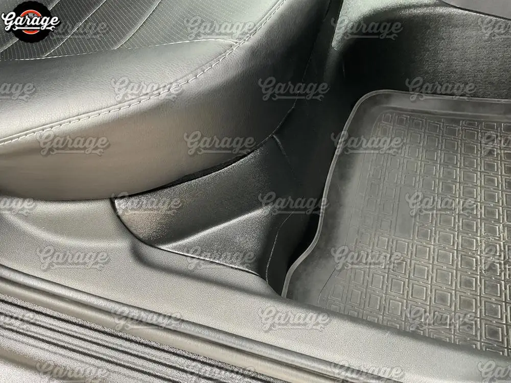 Pads side rear seats case for Skoda Rapid 2013-2020 ABS plastic accessories protect of carpet interior molding lining in salon