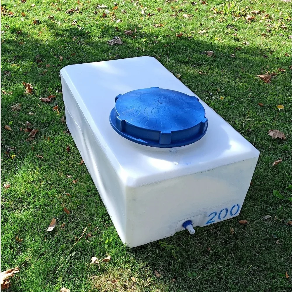 Caravan Truck Camping Outdoor Water Fuel Liquid Tank Polyethylene Plastic 200 Liters Capacity