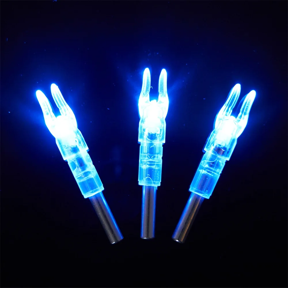 6/12/24pcs Automatically Lighted Bow String Activated LED Nock For ID 6.2 MM Archery Arrow Accessory Shooting Hunting