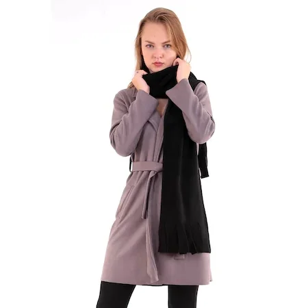 Lenço de lã tendência borlas