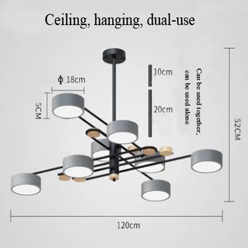 Imagem -04 - Lustre de Led Minimalista Moderno para Interiores Lâmpada de Teto para Quarto Cozinha e Sala de Estar