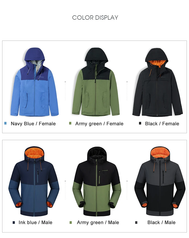 GOLDEN CAMEL Hiking Jacket Cotton Outdoor Men\'s Winter Jackets Women Waterproof Windproof Climbing Windbreaker Warm Men Coats