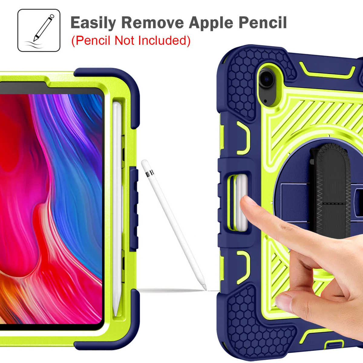 For iPad 10th Mini 6 Case Generation Shockproof EVA Tablet Cover Handle Stand Air4 5 Pro11 Air 2 New iPad