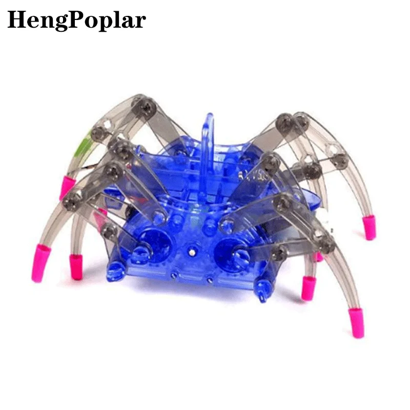 DIY Assemble Intelligent Electric Spider Robot Toy Educational DIY Kit Hot Selling Assembling Building Puzzle Toys High Quality