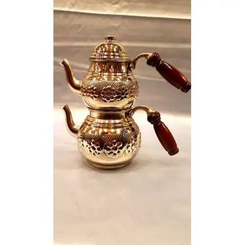 DOLBOVI Carving Honeycomb Embroidery Turkish Arab Gifts Teapot Copper Tea Demleyicileri Handmade Real Copper Tea Demleyici Embroidered Authentic tibetan tea pot  чай glass teapot for gas teapot tea tea pot tea set tea