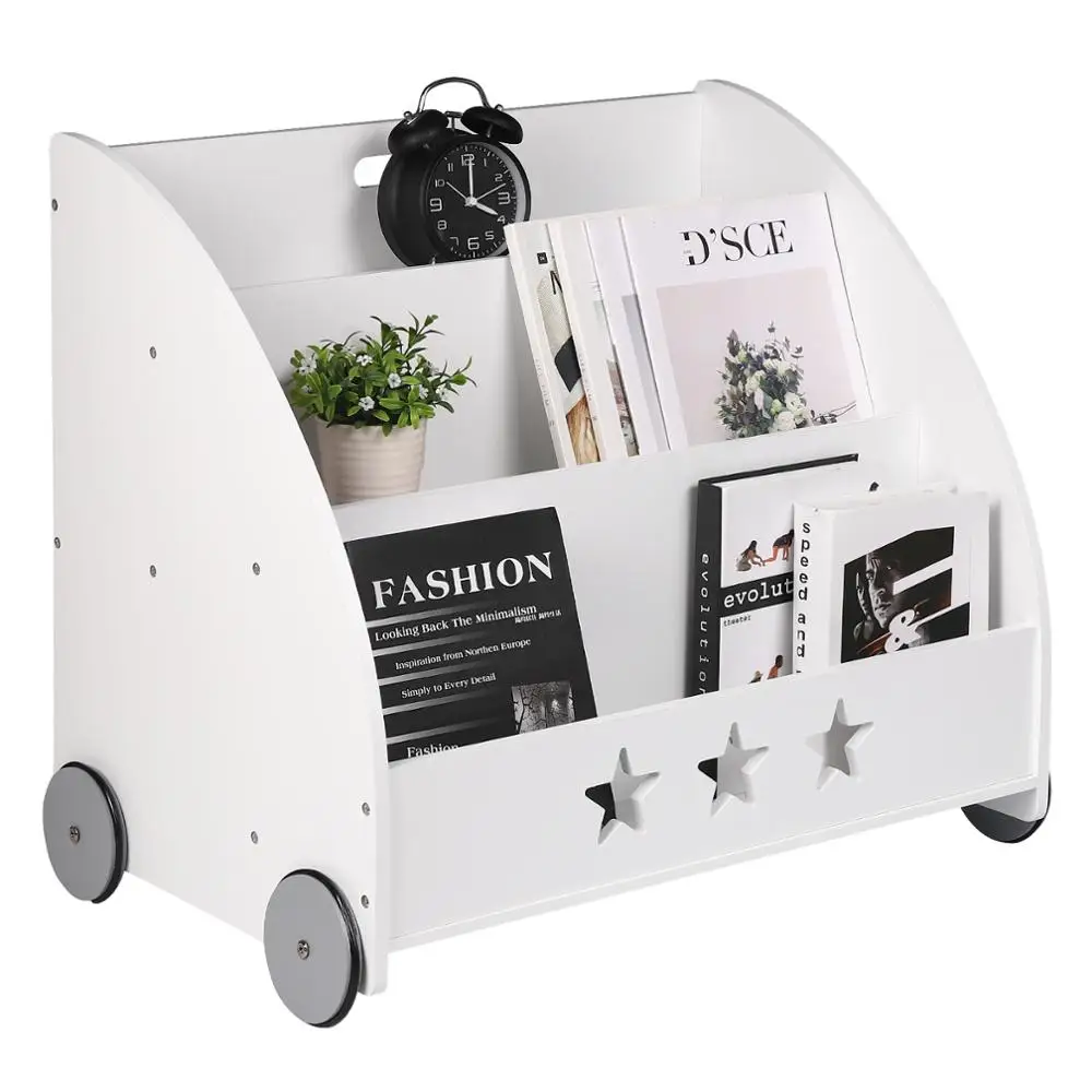 Kinder-Bücherregal, Aufbewahrung, Bücherregal, Spielzeugregal, 3 Regale, Mehrzweck-Organizer für Kinderzimmer