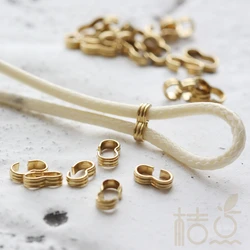 DIY Supply-100 Pieces Raw Brass Finding Necklace Shortener - Stopper - Finding - 7x1.6mm (3902C-V-265)