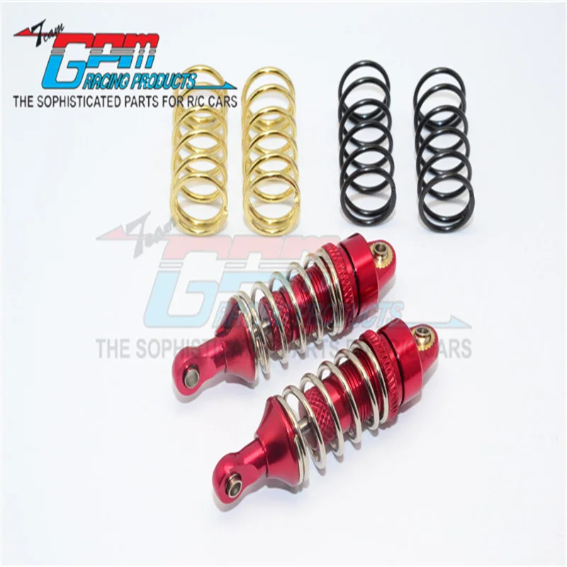 GPM ALLOY FRONT/REAR ADJUSTABLE SPRING DAMPER-1PR SET FOR TRAXXAS 1/16 MINI E-REVO MINI SLASH  MINI SUMMIT Upgrade