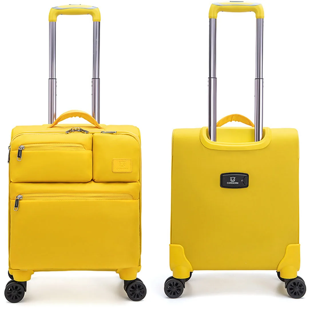 20"24"28" Travel Carry-on Soft Canvas Expandable Luxury Suitcase On Wheels Trolley Rolling Luggage Boarding Case Free Shipping