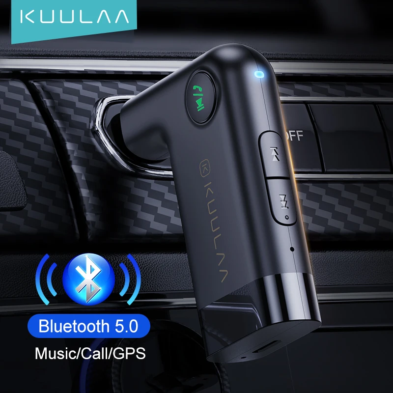 

KUULAA 3.5mm Jack Car Audio Aux Bluetooth 5.0 Bluetooth Aux Adapter Bluetooth Receiver 5.0 For Car Receiver BT Transmitter