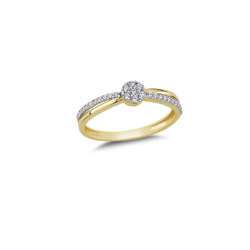 14K Solid Gold Elegant Ring for Women