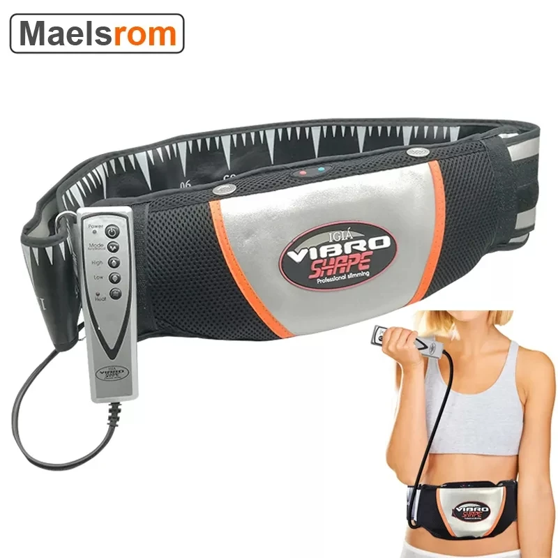 Electric Vibrating Massager Waist Trimmer Slimming Heating Belt Fat Burning Weight Loss for Belly Abdomen Leg Massage