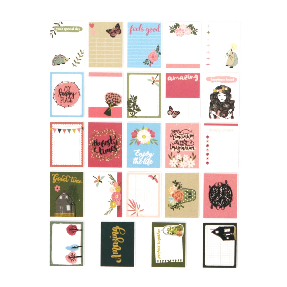 Kreatywna ścieżka karton dziennikarstwo karty dwustronny nadruk DIY rzemiosło Scrapbooking projekt Album Journal Card upiększeń