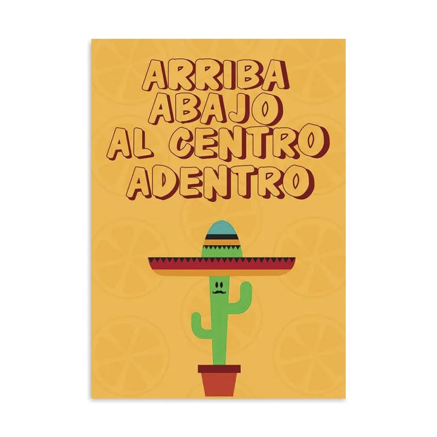 Placa Decorativa Arriba Abajo Al Centro Adentro