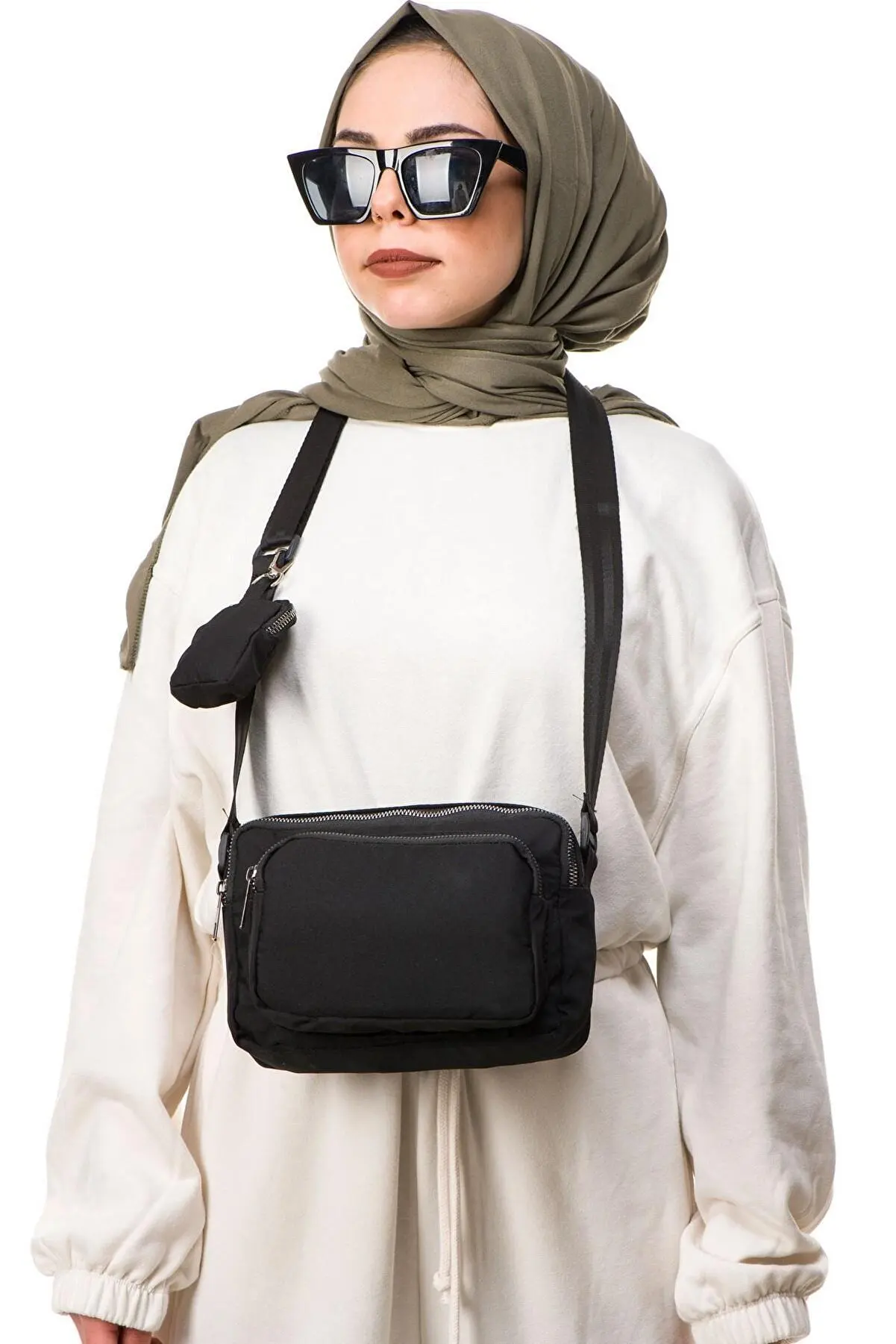 

Women's Wallet Detailed Shoulder Bag Black