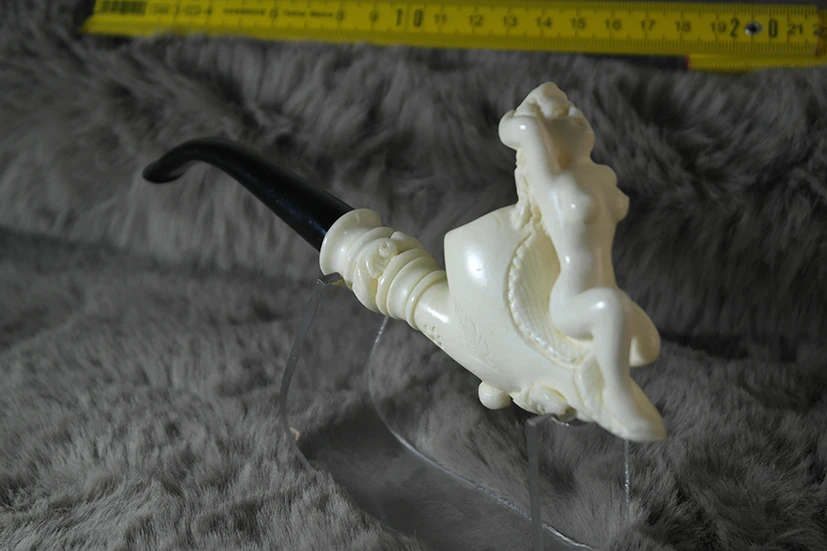 Handmade Block Meerschaum Naked Girl Pipe