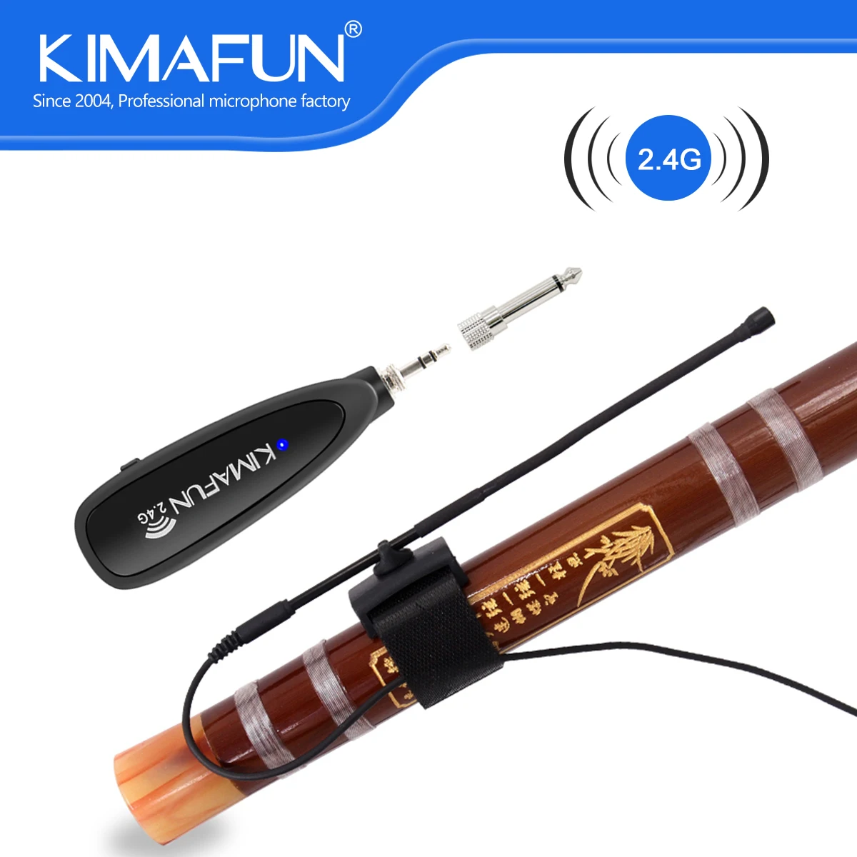 

KIMAFUN 2,4G беспроводные музыкальные инструменты, микрофон для автоочистки для канавки, кларнет, гармоника, музыкантов, динамик, PA микшер