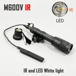 IR Scout Light M600V-IR Tactical Weaponlight Infrared Laser & LED White Light Dual Output /w Pressure Switch for Hunting