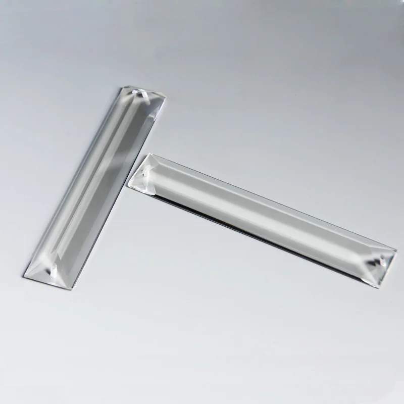 Camal 1pcs 22*220mm Clear K9 Rectangle Long Crystal Prism Drop Pendant Chandelier Lamp Lighting Parts Suncatcher Home Decor