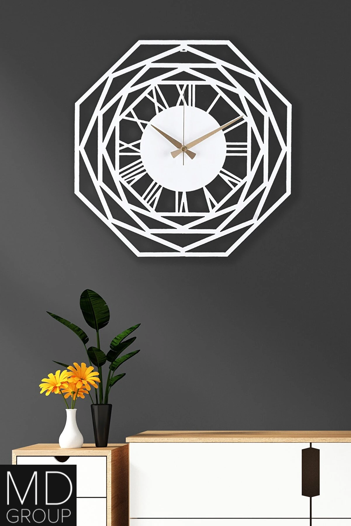 Metal Wall Decor and Art Clock Decorative Silent Mechanism Black Color Watches Modern Mothers Day Gift Nordic Style Luxury 2022