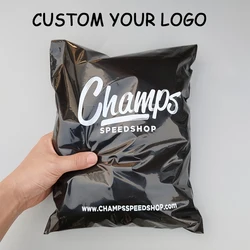 100pcs Poly Bags with logo printed Mailing Bags Poly Storage Bag Envelope Mailing Bags Self Adhesive Seal Plastic Pouch Bags