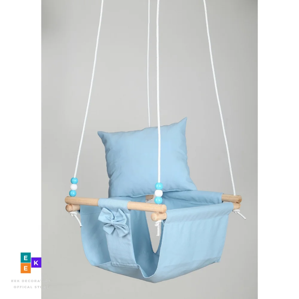 Baby Swing Play Activity Children Hammock Fun Hanging Boys Girls Babies Kids Safe Toy Rocking Chair Canvas Seat Models