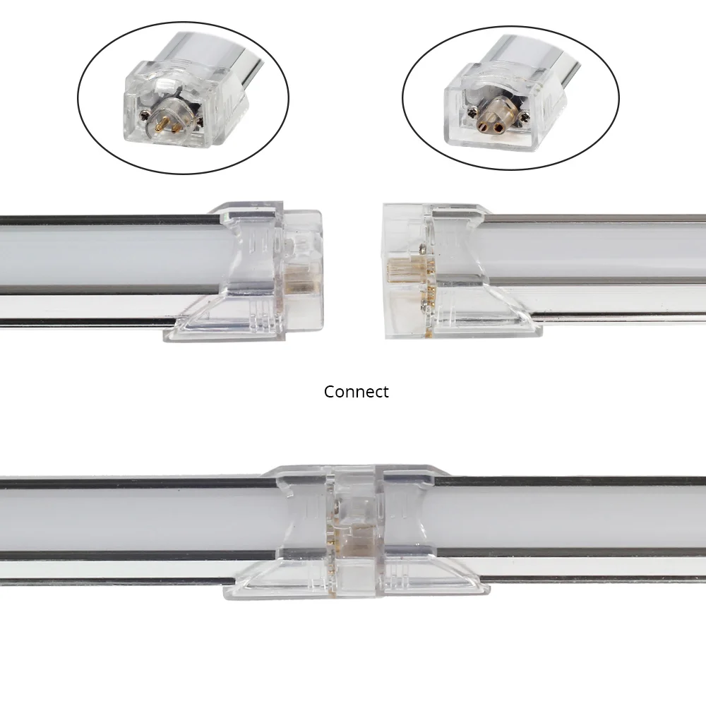 Imagem -03 - Barra de Luz Led com Sensor de Toque e Regulador de Intensidade Peças 50cm 24v sem Costura Ultrafina para Armários e Cozinha