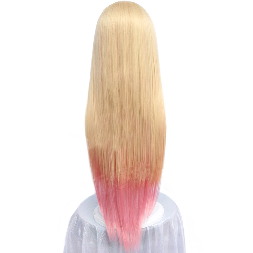 SHANGKKE Synthetic Anime My Dress-Up Darling Marin Kitagawa Cosplay Wig Yellow Gradient Long Straight Hair Kawaii Lolita Wigs