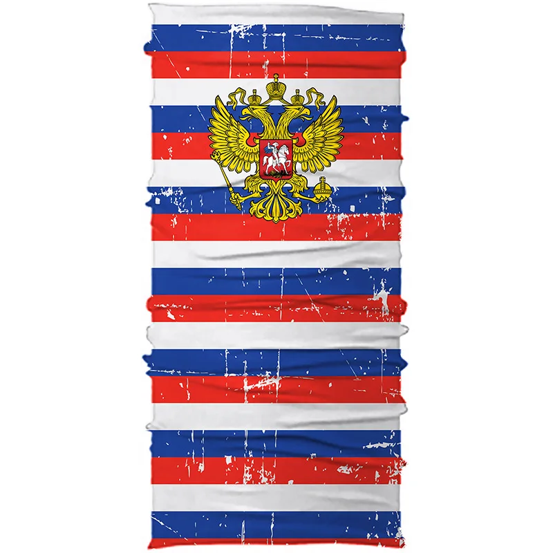 

Russian Flag Bandana Motorbike Buff Face Mask Neck Gaiter Snood for Men Women Biker Balaclava Headband Motorcycle Scarf