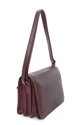 Samso Genuine Leather Cross Women 'S Handbag Burgundy