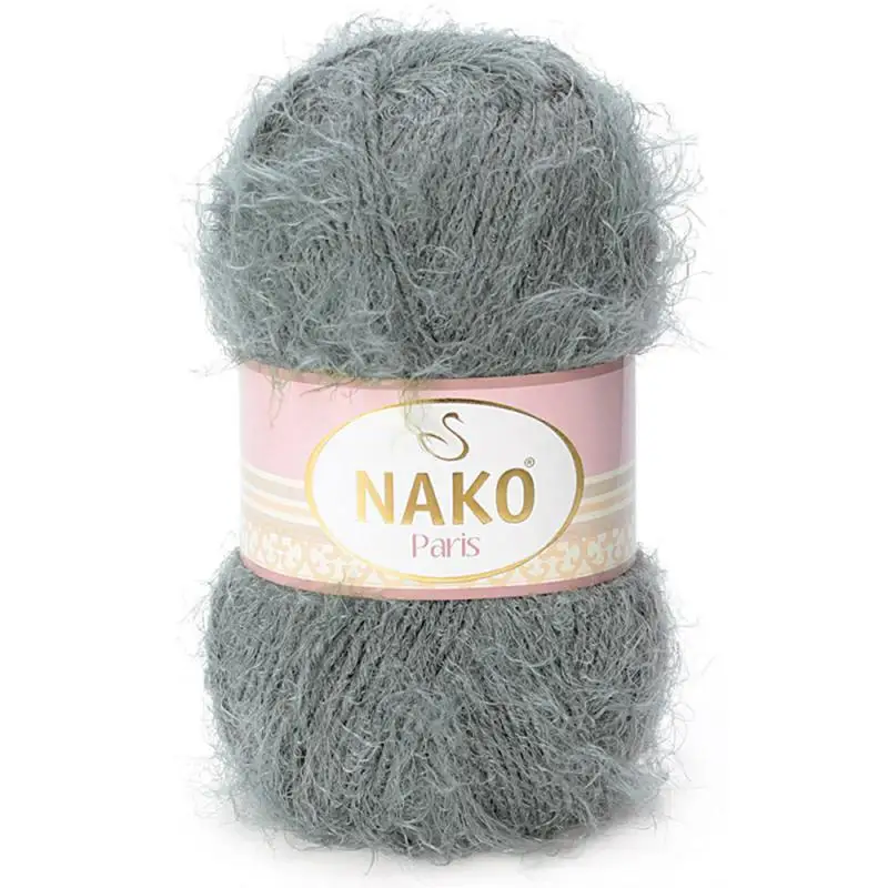 NAKO Paris przędza 100g dzierganie ręczne szydełkowanie miękki pluszowy Mink Merino Cashmere oryginalna nić pióro futro rzęs barwione szal szal