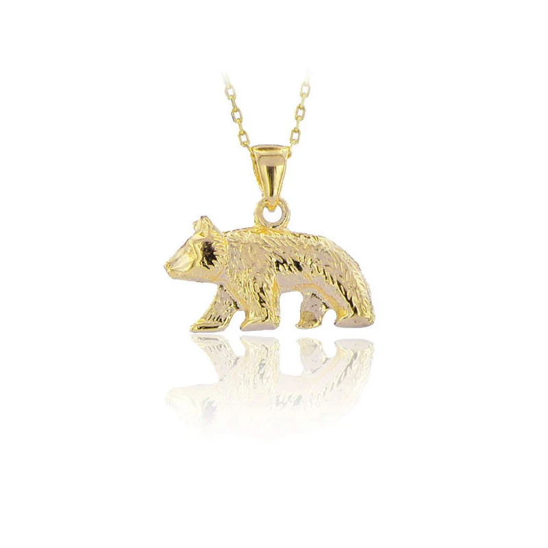 Polar Bear Necklace 925 Sterling Silver Unisex Necklace