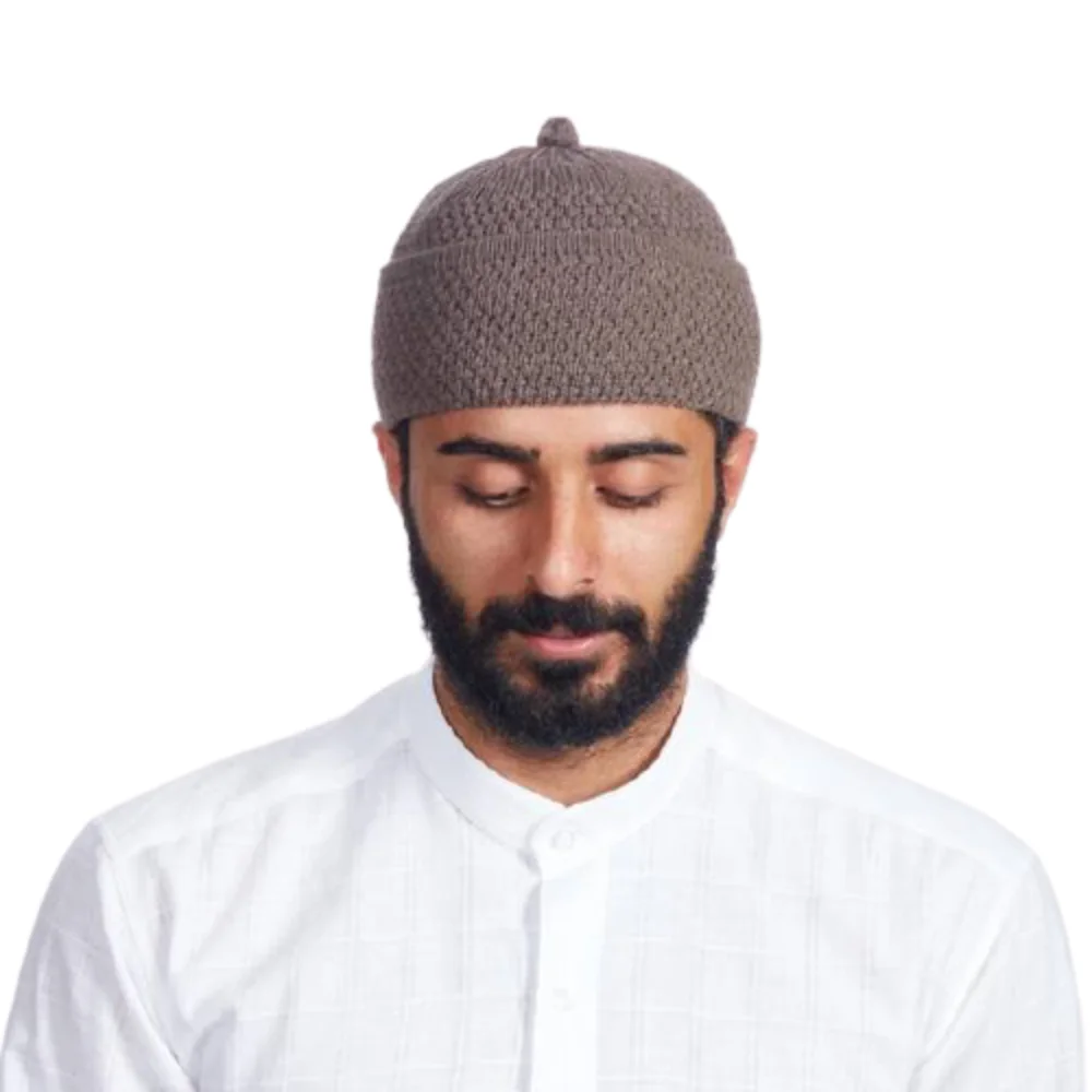 Gorro Beanie Turkish Muslim Islamic Kufi Taqiya Takke Peci Skull Cap Prayer Hat With Solid Colours Bobble Stretchable